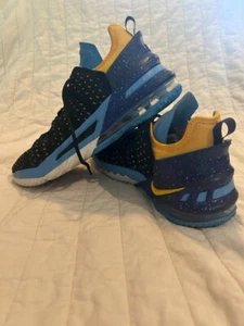 Nike Lebron XVIII 18 Retro Lakers Heritage Black Blue Shoes Mens 6 CQ9283-006  - Picture 1 of 5
