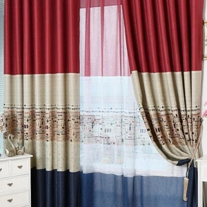 Disigner curtains made from polyester with high wrinkle resistance and elasticit - Picture 1 of 15