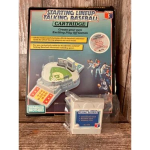 Vintage Starting Lineup Talking Baseball Cartridge Houston Cincinnati Atlanta - Picture 1 of 3