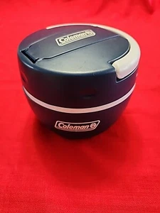 Navy Blue Coleman .5L Insulated 2 Compartment Plastic Lunch Box with Spoon - Picture 1 of 7