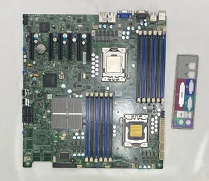 SuperMicro X8DTE Socket 1366 Motherboard / System Board complete with I/O Plate - Picture 1 of 2