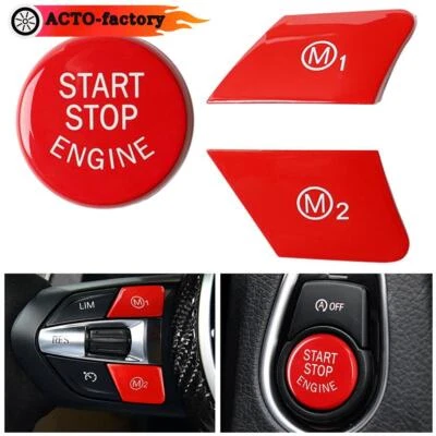 M1 M2 Button For BMW M3 M4 M5 M6 X5M X6M F30 F80 Car Steering Wheel Start Foto 1 de 4