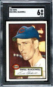 1952 Topps High Number #344 Ewell Blackwell SGC 6 - Picture 1 of 2