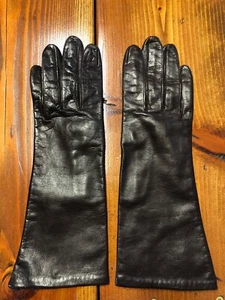 Fownes dark brown leather gloves size 7 - Picture 1 of 3
