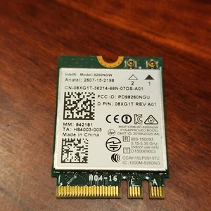 Dell Latitude E5570 Laptop WiFi AC Wireless Card 8260NGW Bluetooth 4.2 4777 - Picture 1 of 1