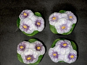 Vintage Avon Meadow Blossom Pansy x 4 Perfume Bottles 1 With Damage See Photo - Picture 1 of 11