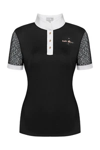 Fair Play Turniershirt Turnierbluse Cecile schwarz rosegold NEU - Bild 1 von 2