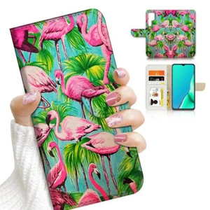 ( For Samsung S22 Ultra ) Flip Case Cover AJ23519 Flamingo Tropical - Photo 1 sur 7