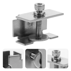 4 Pcs Glass Clip Stainless Steel Bed Clamps Spare Parts Installation - Afbeelding 1 van 12