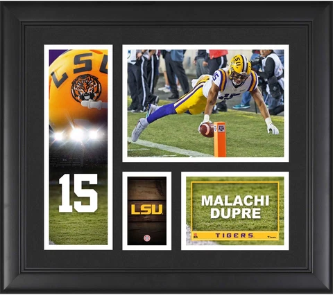 Malachi Dupre Tigers Framed 15x17 Player Collage - Fanatics Cover