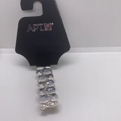 Браслет Kohl's APT.9-эластичный серебристый круглый с манжетой с символом бесконечности - Изображение 1 из 4