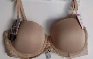 MAIDENFORM 36B BEIGE CLEAVAGE 5 WAYS TO WEAR CONVERTIBLE PUSH UP PADDED... - Picture 1 of 11