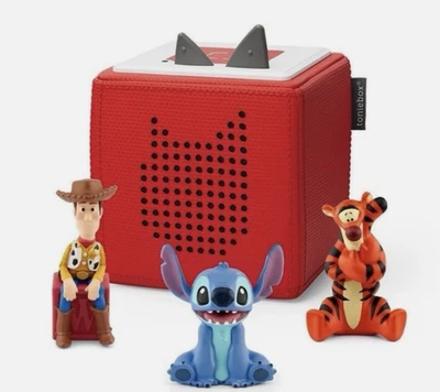Tonies Disney Red Toniebox Bundle with Tigger, Woody, and Stitch - Image 1 of 4