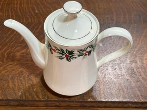 One (1) Baum Brothers Formalities Holly Coffee Pot with Lid NIB - Picture 1 of 7