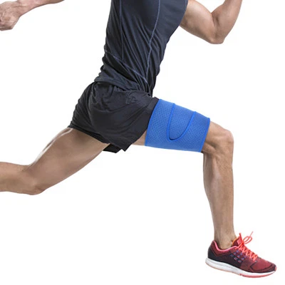 Поддерживающий бандаж для бедер с полосками удобный компрессионный рукав для футбола - Изображение 1 из 4