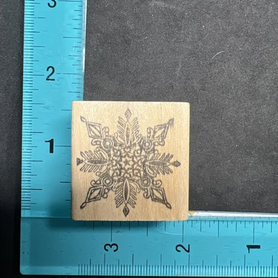 PSX Pequeño Copo de Nieve Invierno Sello de Goma Navidad Foto 1 de 3