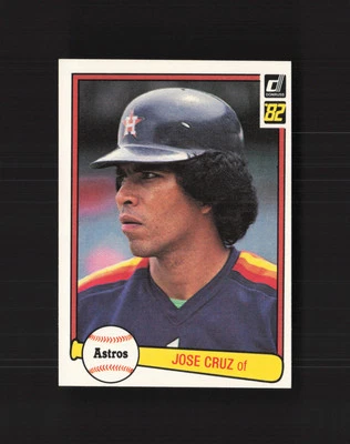 1982 Donruss #244 Jose Cruz Houston Astros MM - Image 1 of 2
