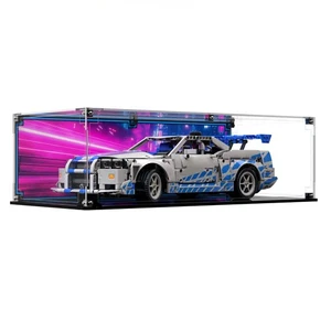 Display Case For LEGO 2 Fast 2 Furious Nissan Skyline Gt-r (r34) Car 42210 - Picture 1 of 9