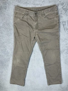 Prana Jeans Mens 36x30 Brown Denim Slim Fit Bridger Casual Outdoor Hiking - Picture 1 of 11