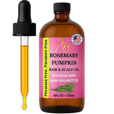 Rosemary Hair growth Oil, Rosemary Oil with Mint, Pumpkin Seed Oil, Saw Palmetto - Image 1 of 4