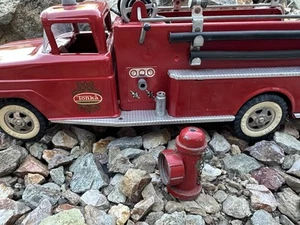 VINTAGE TONKA Nº Camión de bomberos bomba 926 años 60 acero prensado con boca de incendios - Imagen 1 de 18
