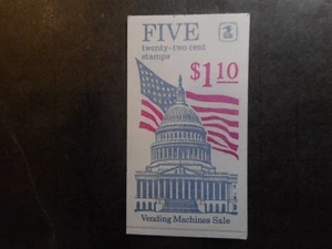 Scott 2116a, 22 cent, Flag over Capitol, Booklet - Picture 1 of 1