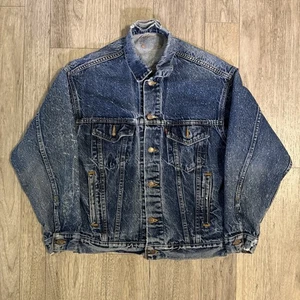 Vintage 90s Levis Type lll Galactic Wash Denim Trucker Jacket 70507 0229 Small - Bild 1 von 20