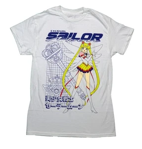 Sailor Moon New Adult T-Shirt - Eternal Sailor Moon Standing Outlined Eternal - Picture 1 of 1