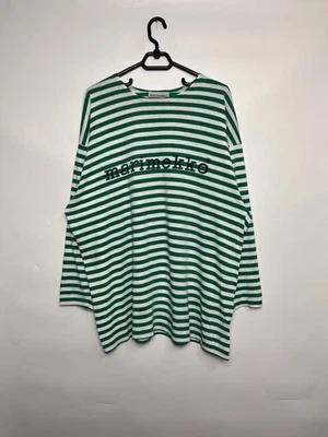 Mujer Gran Tamaño Rayas Manga Larga Logo Grande Marimekko Talla M Foto 1 de 4