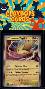 Team Rocket's Zapdos SV10: Destined Rivals Pokemon 070/182 Holo Rare NM+ - Picture 1 of 2