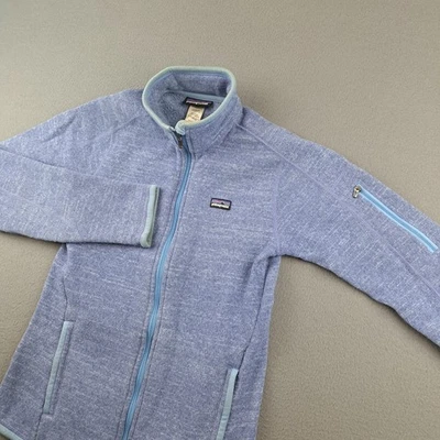 Patagonia Better 毛衣全拉链夹克女式小号紫色户外 — 第 1/4 张图片