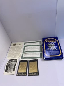 BABE RUTH 1994 GOLDEN LEGENDS LIMITED EDITION #GL1 22 KARAT GOLD N.Y. YANKEES - Picture 1 of 7
