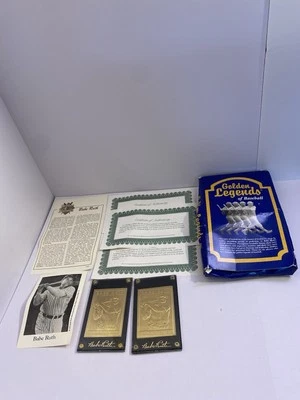 BABE RUTH 1994 GOLDEN LEGENDS LIMITED EDITION #GL1 22 KARAT GOLD N.Y. YANKEES - Image 1 of 4