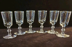 MCM Barware SET 6 Cordial Liquor Glasses Georgian Stemmed Libbey - Picture 1 of 7