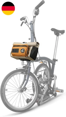 Rhinowalk Lenkertasche Für Brompton Faltrad, Wasserdichte 2-In-1 Schultertasche,