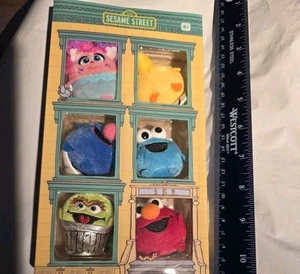 Set 6 New Gund Mini Plush 50 Years Sesame Street Elmo Grover Oscar Abby 2019 Box - Picture 1 of 8