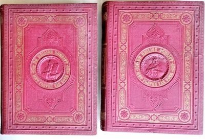 1870 BIBLE GUSTAVE DORE LLUSTRATED 2 VOLUMES MASSIVE FOLIO antique 200 plates - Image 1 of 4