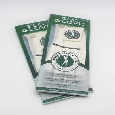 2 NEW ELC Glove Edwin Watts Golf Women's Right Hand Large Golf Glove