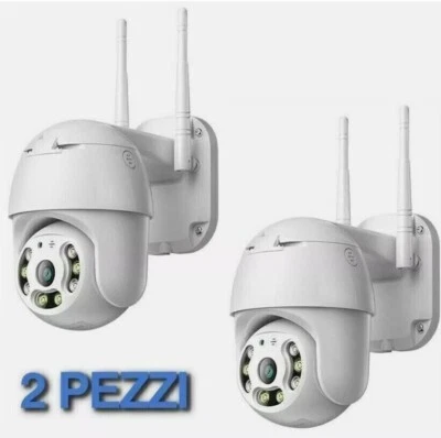 2X TELECAMERA IP CAM PTZ WIFI Camera Dome WIRELESS Esterno SPEED ZOOM YOOSEE - Immagine 1 di 4