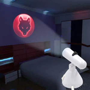 1x Red Wolf Decor Home Shop Hotel Indoor Wall LED Lamp Projector Shadow Light - Picture 1 of 9