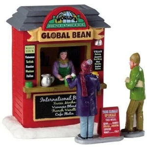 Lemax Vail Village 2019 GLOBAL BEAN COFFEE KIOSK #93439 NRFB gloria jean * - Imagen 1 de 4