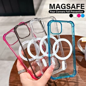 Für iPhone 14 Pro Max 14Plus 12 13 11 Magnet MagSafe Stoßfest Klar TPU Hülle - Bild 1 von 18
