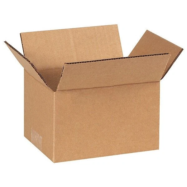 Flat Corrugated Boxes  6 x 4 x 3  Kraft  25 Bundle - Image 1 of 1