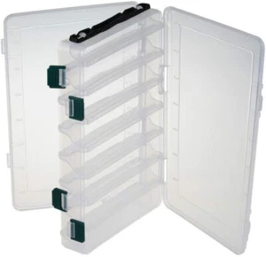 12/16 Compartments Fishing Tackle Double Side Plastic Squid Jig Fishing Lure Box - Picture 1 of 23