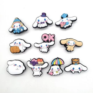 10Pcs/set Cinnamoroll Shoe Charms for Clogs Croc Shoes DIY Decor Accessories,д - Picture 1 of 12