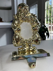Gold Santa Stocking Holder 8-10” heavy - Picture 1 of 1