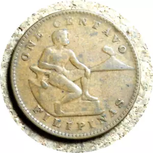 elf Philippines USA 1 Centavo 1927 M 367 - Picture 1 of 2