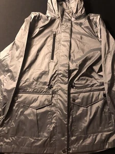Polo Ralph Lauren Golf Nylon Anorak Jacket Coat Shell Silver/Grey Size L New - Picture 1 of 8