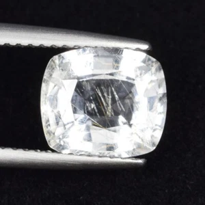 Cojín 2.70 RARO ENORME" DIAMANTE BRILLANTE INCOLORO FENAKITA NATURAL Ver Vdo BL - Imagen 1 de 3