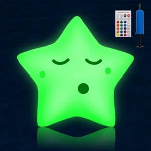 Luci solari per piscina â€" Lampada ad acqua gonfiabile con telecomando e pompa - Foto 1 di 1